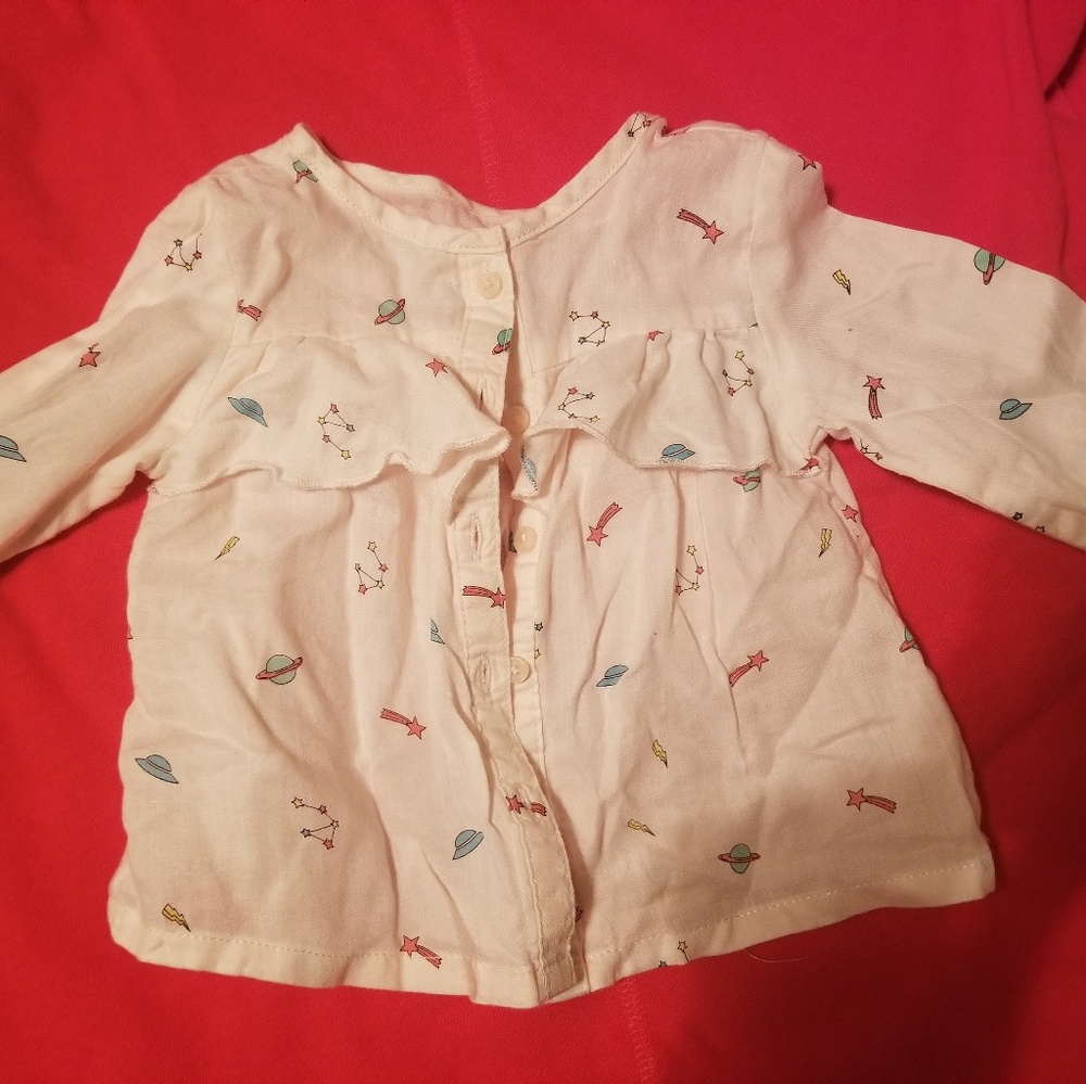 Zara baby button down shirt 3 to 6m